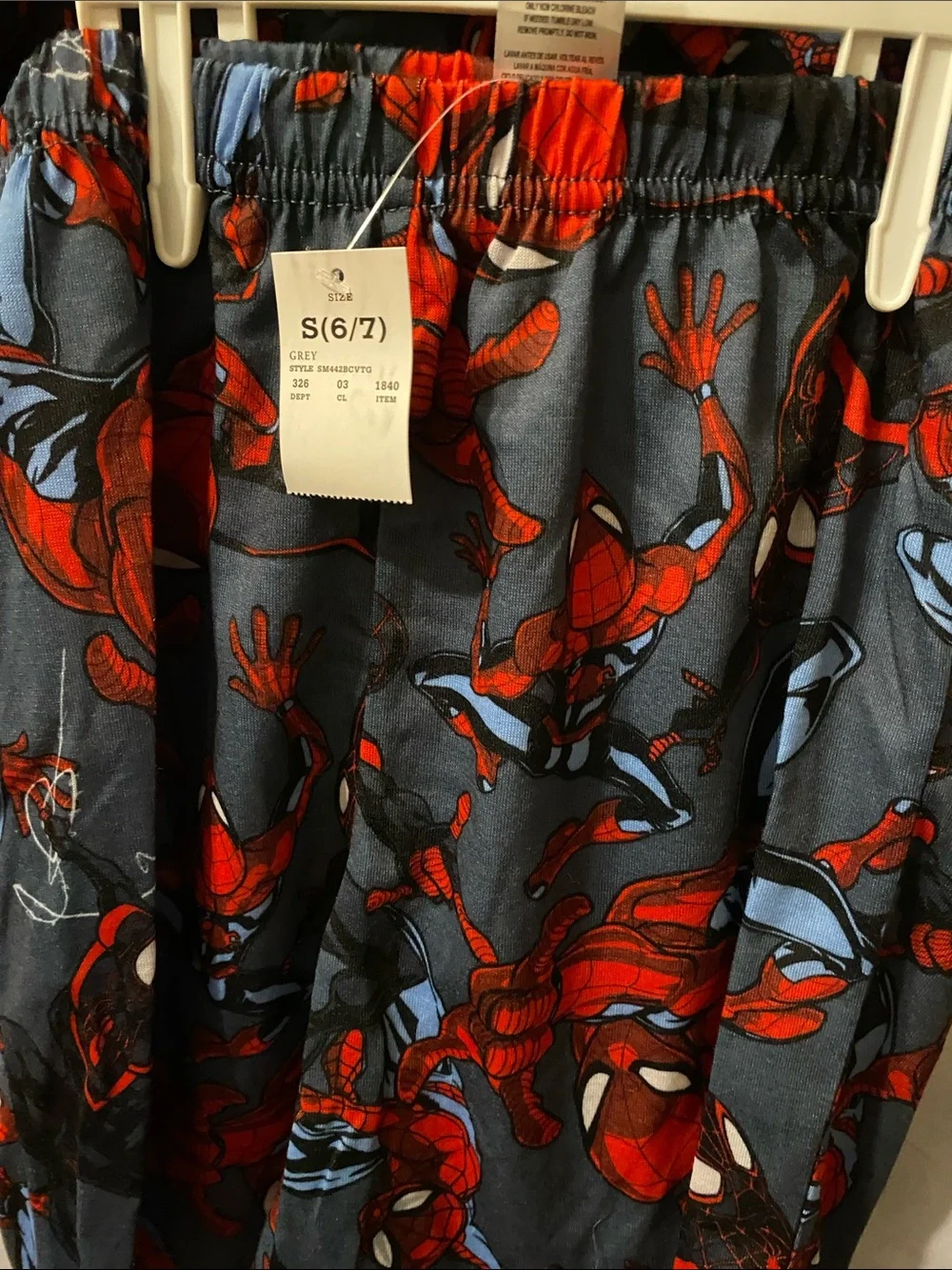 Marvel Spider-Man Short Sleeve Pajama Set - Red & Gray